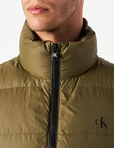 Calvin Klein Jeans Herren ESS DOWN Vest Westen, Burnt Olive, M