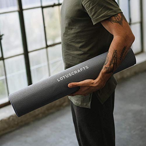 Lotuscrafts Yogamatte Mudra Studio XL [5mm Dicke] - Hautfreundlich & Schadstoffgeprüft - für Anfänger und Fortgeschrittene - Profi Matte für Yoga, Pilates, Sport und Training