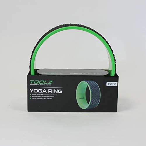 TOOLZ Yoga Ring - Yoga Rad zur Unterstützung von Asanas - Rutschfestes Pilates Rad