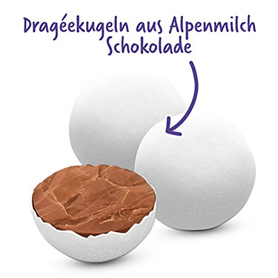 Milka Mini Snow Balls 28 x 100g, Zartschmelzende Schokolade für Weihnachten mit Zuckerguss