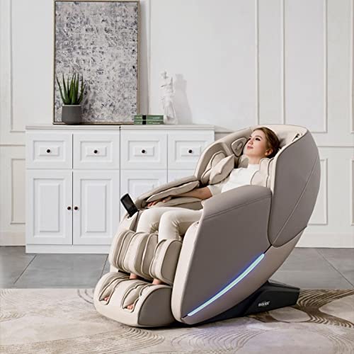 MAXXUS Massagesessel MX 10.0 Zero - 12 Massageprogramme, 24 Airbags, Shiatsu Massage, mit Wärmefunktion, Zero-Gravity, Bluetooth, Verstellbar - Massagestuhl für Ganzkörper, Fernsehsessel, Relaxsessel