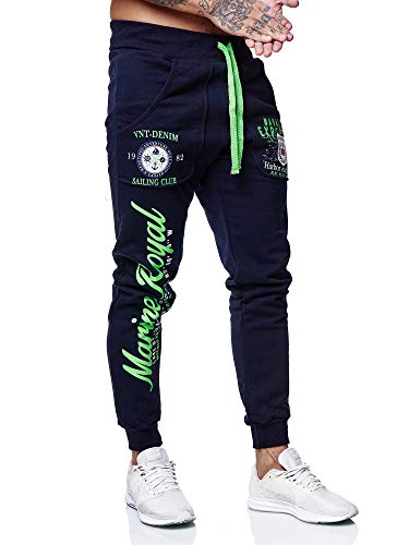 Code47 Herren Jogginghose Sporthose Männer Trainingshose Sweatpants 3628 Navy S