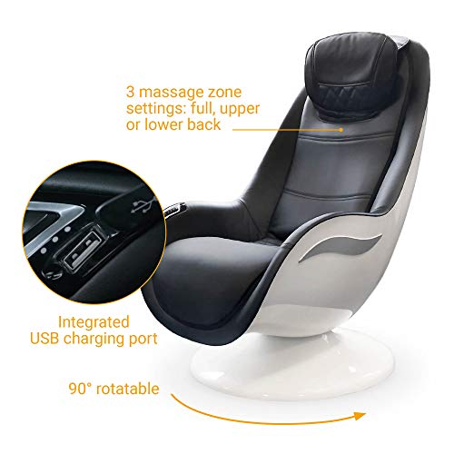 medisana RS 650 Lounge Chair, Massagestuhl mit 6 verschiedenen Massagearten und Nackenmassage, Schwedische Massage mit 3 Intensitätsstufen und USB-Ladeanschluss