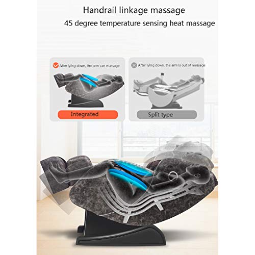 Szk-y809 4D Massagestuhl - Professioneller Relax-Shiatsu-Sessel, Schwerelosigkeit, Wärmesystem Kn Knetmassage-Sofasessel Älteres Büro Automatisch,Red