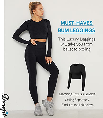 DUROFIT Scrunch Butt Leggings Damen High Waist Sport Leggings Po Push Up Leggings Booty Lift Leggins Gym Leggings Yoga Pants Ruched Sporthose