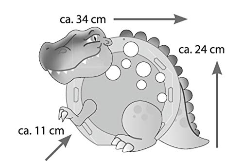 folia 94105 - Laternen Bastelset T-Rex, ca. 34 x 24 x 11 cm - Komplettset zur Erstellung einer wunderschönen Laterne