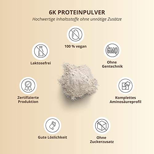 Protein Vanille 1kg - 82,4% Eiweiß - Proteinpulver - 6-Komponenten Eiweißpulver - Nutri-Plus Shape & Shake Pulver ohne Laktose - Made in Germany - 1000g Vanilla Powder