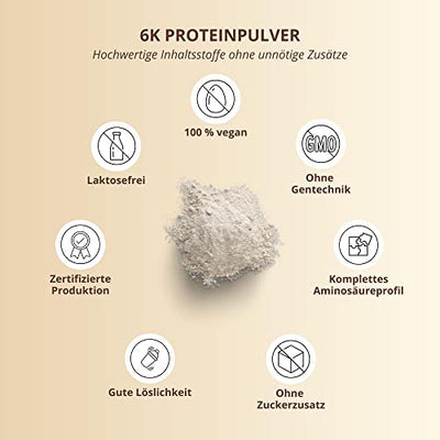 Protein Vanille 1kg - 82,4% Eiweiß - Proteinpulver - 6-Komponenten Eiweißpulver - Nutri-Plus Shape & Shake Pulver ohne Laktose - Made in Germany - 1000g Vanilla Powder