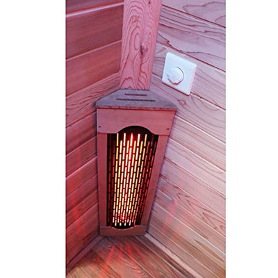 Luxus LED Infrarotsauna 160x110cm Infrarotkabine Sauna Wärmekabine Vollspektrum