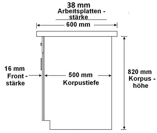 Küche Stilo Grau + Eiche Artisan 250 cm Küchenzeile Küchenblock Einbauküche