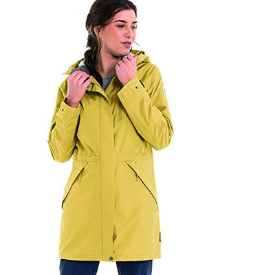 Schöffel Damen Parka Malmö1, wasserdichte Regenjacke für Frauen mit praktischen Taschen, modische und leichte Damen Jacke für Frühling und Sommer