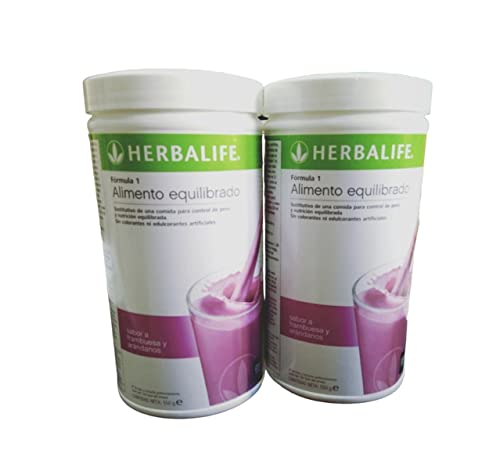 Herbal Herbalife Shake Formel 1 Ersatz für kalorienarme Mahlzeiten Reich an Protein, Vitaminen und Mineralien Sättigende Wirkung Himbeere Geschmack 550 g