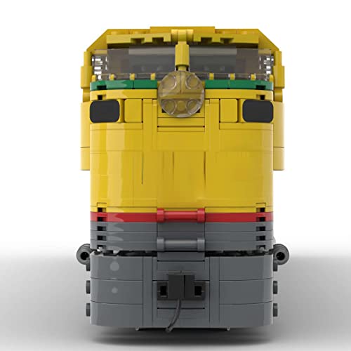 HIDEDE Technik Lokomotive Zug Bausteine, 4204 Teile Retro Zug Union Pacific 8500 GTEL MOC-106723 Modellbausatz Kompatibel mit Lego Technic Creator, 132.8 x 8 x 12.8cm