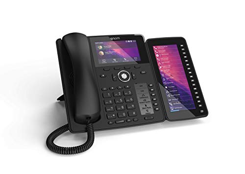 Snom D7C Farb-USB-Erweiterungsmodul für D7xx-Telefone (hochauflösendes Farbdisplay mit Hintergrundbeleuchtung, Daisy Chain mit bis zu 3 Modulen), Schwarz, 00004467