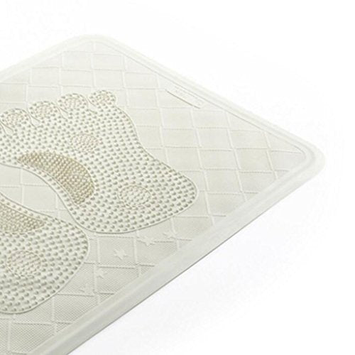 Duschmatten Hotel Badezimmer Weiss PVC Material grün Gummi Fuß Muster rechteckig Anti-Rutsch Umweltschutz 55 * 35cm Pedal Pad WC Bad Matte Tür Bad Zubehör Badematte