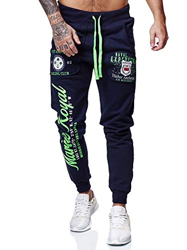 Code47 Herren Jogginghose Sporthose Männer Trainingshose Sweatpants 3628 Navy S