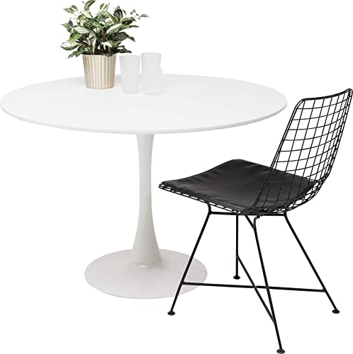 Kare Design Tisch Schickeria Weiß Ø110, 74x110x110cm