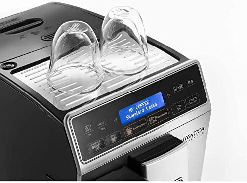 De'Longhi Autentica Cappuccino ETAM 29.660.SB Kaffeevollautomat mit LatteCrema Milchsystem, Cappuccino und Espresso auf Knopfdruck, Digitaldisplay mit Klartext, 2-Tassen-Funktion, silber