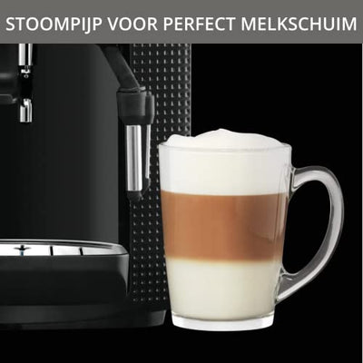 Krups Essential EA810870 Kaffeevollautomat | Espresso und Kaffee | mit CappucinoPlus- Milchdüse | individuell einstellbar | Schnelles Aufheizen | verstellbarer Kaffeeauslauf | Schwarz