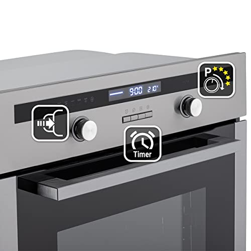 KKT KOLBE/Einbau-Backofen 60cm / 70L / 3,3kW / Drehspieß/Kerntemperaturfühler/Grill/Heißluft/Teleskopauszüge / EB8013ED