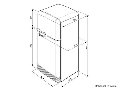 Smeg FAB50RBL Kühlschrank / A++ /Kühlteil343 liters /Gefrierteil97 liters