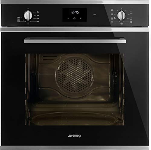 Smeg SF6400TVN Cucina Multifunktions-Backofen, 60 cm, Schwarz