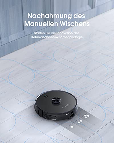 Laresar Saugroboter mit Wischfunktion,Roboter Staubsauger mit 3000Pa Saugroboter mit 3L automatischem Schmutzbehälter Kehren Saugen Wischen 3 in 1 Saugroboter ideal für Tierhaare Teppiche Hartboden