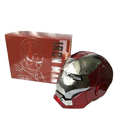 听雨轩 Iron Man Helm 1:1 Mk5 Voice Control Eyes mit Light Model Toys für Erwachsene Electric Wearable Wei-hnacht-sge-Schenk