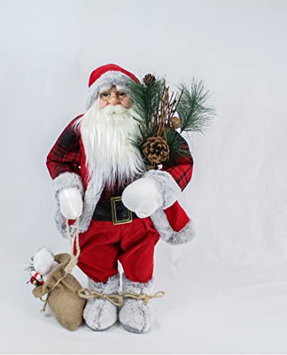 Weihnachtsmann Deko Figur 60cm Nikolaus Weihnachten Weihnachtsdeko (#7942 Lutz)