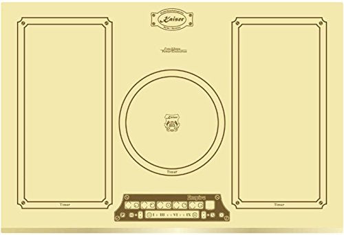 Retro Herdset Induktion Autark Kaiser Empire Elfenbein/Einbau Backofen Kaiser Eh 6355 ElfEm + Flex Induktionskochfeld Kaiser KCT 7795 IElfEm 77 cm/Drehspieß,Selbstreinigung/Herd Set/