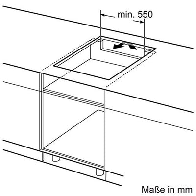 Neff XE4I Backofen-Kochfeld-Kombination / Einbau / 4 Heizelemente / 66 cm / Edelstahl/Schwarz / Klapptür / Topferkennung