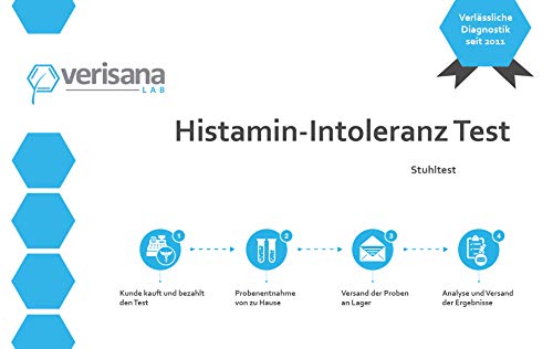 Histamin-Intoleranz Test & -Unverträglichkeit Labortest | Stuhltest | Histaminwert bestimmen | Feststellung von Ursachen allergischer Reaktion wie Durchfall und Übelkeit | Verisana