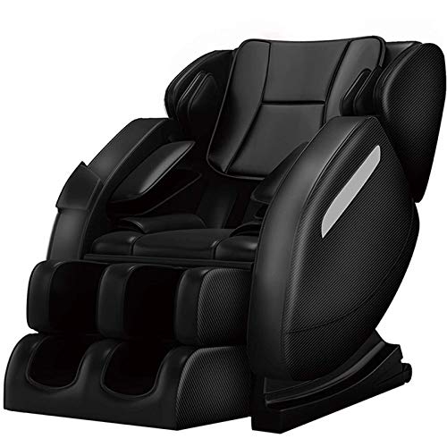 Lzour Ganzkörper-Massagestuhl, Null-Gravity Shiatsu-Recliner mit Airbags, Rückenheizung, Fußrolle und blau-Zahn-Speake