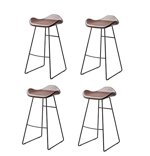 WEHOLY Barhocker Hochhocker Barstuhl im nordischen Stil | Home Küche Esszimmerstühle | Creative Pub High Stool, 2/3/4 Set, 300 kg Cargo Dining Chair (Farbe: 4er-Set)