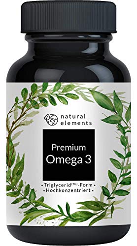 Premium Omega 3 Fischöl Kapseln - 3-fache Stärke: GoldenOmega® in Triglycerid-Form - Laborgeprüft, aufwendig aufgereinigt und aus nachhaltigem Fischfang