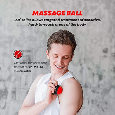 ELVIRE Faszienrolle für Tiefenmassage – Enthält Schaumstoffrollen, Massageroller Weich & für Triggerpunkte, Faszienball (Massageball), Fußroller – Für Rücken, Beine, Füße, Nacken & Plantarfasziitis