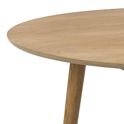 AC Design Furniture Pernille Esstisch Rund, Ø: 120 x 75,5 cm, Eiche, Holz, 1 Stk