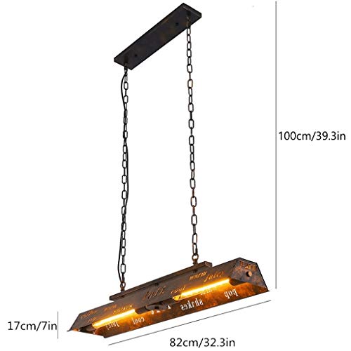 Metall Pendellampe Retro Pendelleuchte Vintage Hängelampe Eisen-Stil Hängeleuchte Industrial für E27 Leuchtmittel geeignet für Wohzimmer Esstisch Küche Esszimmer Restaurant Keller Untergeschoss Bar