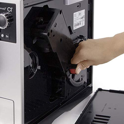 Melitta Caffeo CI E970-101 Kaffeevollautomat | mit Milchbehälter | Zweikammern-Bohnenbehälter | One Touch Funktion | 15 Bar | Automatische Reinigungsprogramme | Silber