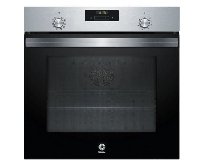 Balay 3HB4131X2 Backofen, Multifunktional, A, Entkalkerbar, 60 cm, 71 l, 7 F, Aqualisis, klappbar, Edelstahl, Komfortsteuerung, elektronische Uhr mit Start- und Stopp-Programmierung