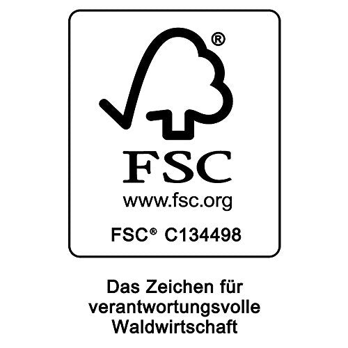 Deuba 2X Badvorleger Badematte Badvorleger Holz 80 x 50 cm FSC-zertifiziertes Akazienholz Rutschhemmende Gummistopper