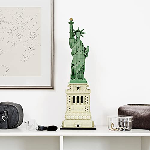 LEGO 21042 Architecture Freiheitsstatue, Modell zum Bauen, New York Souvenir, Weihnachtsgeschenkidee für Sie oder Ihn, Home-Deko, kreative Aktivität