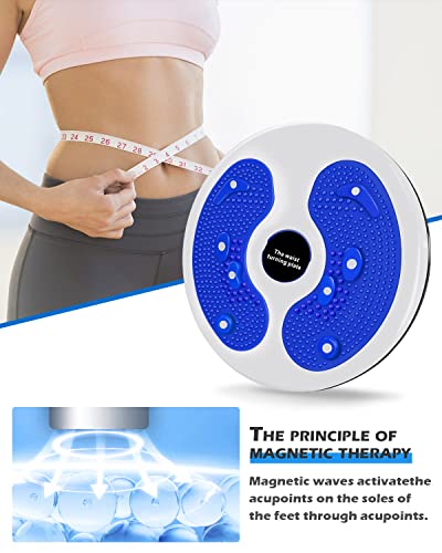 MAIKEHIGH Twist Waist Disc, Multifunktions Magnet Massage Fitness Drehscheibe mit Kordelzug Bauchtrainer Drehscheibe Aerobic-Training für Taille Übung und Fußmassage