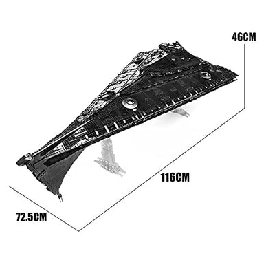 PLEX Technik Sternenzerstörer der Eclipse-Klasse Modell, 10368 Teile Mould King 21004 Super Star Destroyer UCS MOC Bausatz Kompatibel mit Lego Star Wars