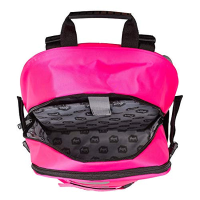 Schulrucksack Set Mädchen 3 Teilig, Schultasche ab 3. Klasse, Grundschule Ranzen mit Brustgurt, Ergonomischer Schulranzen (Skate Pink)