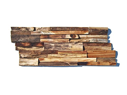 HO-003-1 Wandpaneele 3D Teak-Holz Verblender Wandverblender Wandfliese Wandverkleidung Wand-Design - Fliesen Lager Verkauf Stein-Mosaik Herne NRW