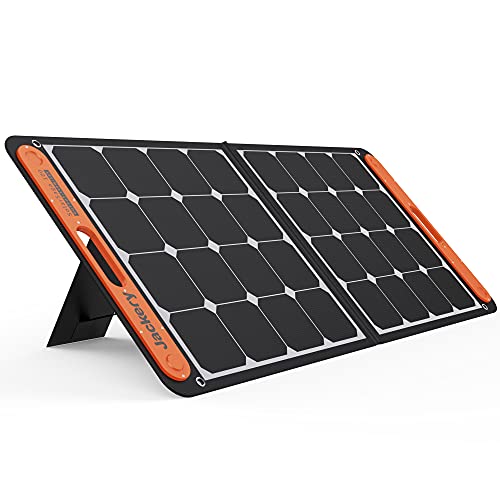 Jackery Faltbares Solarpanel SolarSaga 100 - Solarmodul für Explorer 240/500/1000 Tragbare Powerstation - Solarladegerät mit 2 x USB-Anschluss -100W Outdoor Solargenerator für Camping und Garten