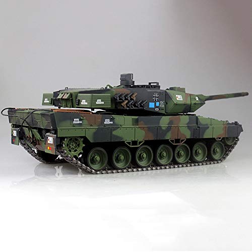 OUUED Hardcover Version 1.16 Große deutsche Leopard Tank Fernbedienung 2.4G Militär Kampf PS-starken Crawlers Chariot Batterie Off-Road-Simulation Jungen Teen Ostern Weihnachtsgeschenke