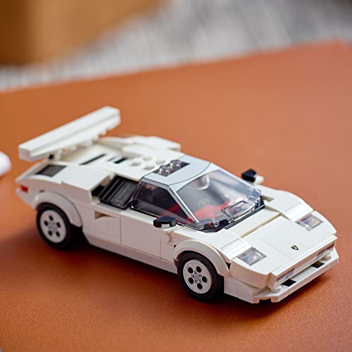 LEGO Speed Champions Lamborghini Countach 76908 Bausatz; Sammlermodell des legendären Supersportwagens aus den 1970er Jahren ab 8 Jahren (262 Teile)