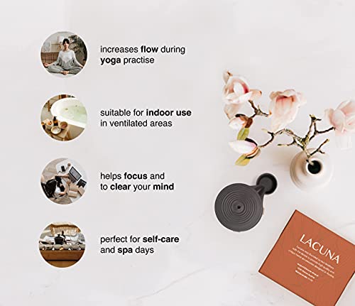 Lacuna Rückfluss Räuchergefäß, Halter Set für Räucherkegel, Incense Burner Ideal als Home Deko, Yoga Deko oder Meditation Zubehör